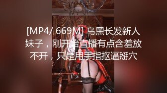 [MP4/ 669M] 乌黑长发新人妹子，刚开始直播有点含羞放不开，只是用手指抠逼掰穴